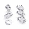 20pcs Chrome Cragar Mag Lug Nuts With Washer 7 16x20 Rh 0 71in Shank Length 1 73in Total 21mm Or 13 16 Hex Compatible Buick