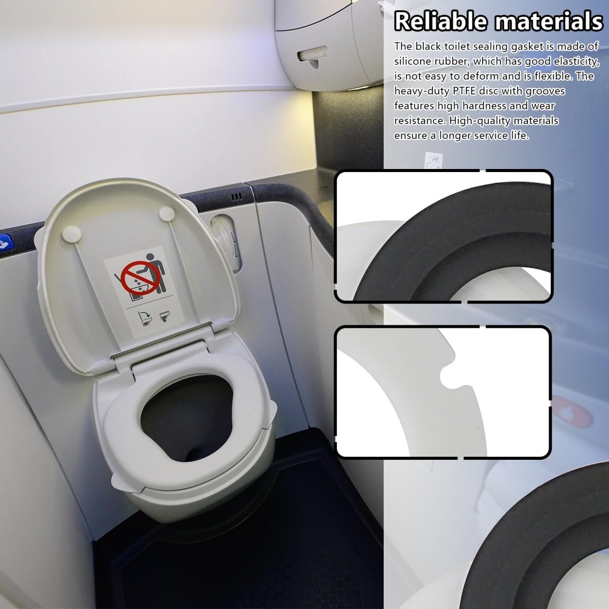 Rv Toilet Bowl Seal Kit For Vacuflush 168 606 647 648 1006 1008 1047 1048 1049 1106 5146 5148 5149 Replace 385311462 385310677