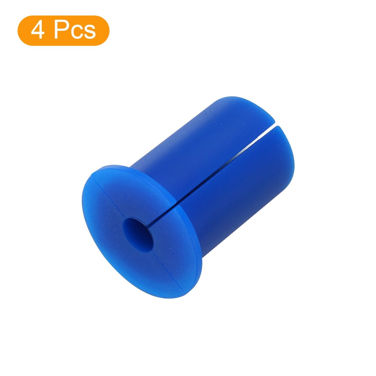 4pcs Wall Grommets For Cables 1 Inch Silicone Bushing Feed Through Routing Kit Cable Pass Ethernet With 8 5mm Hole Blue Outer