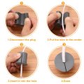 4pcs Wall Grommets For Cables 1 Inch Silicone Bushing Feed Through Routing Kit Cable Pass Ethernet With 8 5mm Hole Blue Outer