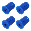 4pcs Wall Grommets For Cables 1 Inch Silicone Bushing Feed Through Routing Kit Cable Pass Ethernet With 8 5mm Hole Blue Outer 