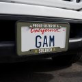 U S Army Proud Sister Of A Soldier License Plate Tag Frame
