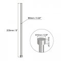 Uxcell Straight Ejector Pins 6mm 15 64 Dia 65mn Steel Round Tip Punch 200mm 8 Long For Mechanical Maintenance 5pcs