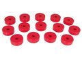 Prothane 1-101 Red Body Mount Bushing Kit For Cj5 Cj7 Cj8 Yj And Tj 14 Piece 