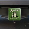 Alcohol The Cause And Solution To All Of Life S Problems Funny Humor Tow Trailer Hitch Cover Plug Insert