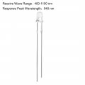 Uxcell 20pcs Photosensitive Diode Photodiodes Light Sensitive Sensors 3mm Clear Round Head Receiver