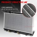 Dpi 1750 Factory Style 1-row Cooling Radiator Compatible With Toyota Paseo Tercel At 95-99 Aluminum Core