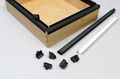 Custom Accents Pvc Hanging File Rail For 1 2 Drawer Sides Feet Long Black Sold In Pairs 