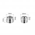 Uxcell Faucet Adapter 2pcs M18mmx6mm Female Thread To M22mmx6mm Male Brass Tap Aerator Connector For Kitchen Bathroom Sink