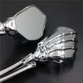 Smt-skull Mirror Compatible With Road Royal Max Vstar 1100 1300 1600 1700 Warrior Virago Chro B075vmpff8