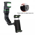 Car Rearview Mirror Phone Holder 360a Cell For 360 Degree Rotation Universal Suction Mount Stand Compatible With All
