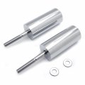 Httmt- Chrome Long Extended Frame Sliders Crash Protector Compatible With 1991-1998 Hond Cbr 600 F2 F3 P N Mt219-015a-cd