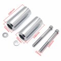 Httmt- Chrome Long Extended Frame Sliders Crash Protector Compatible With 1991-1998 Hond Cbr 600 F2 F3 P N Mt219-015a-cd
