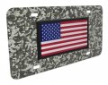 American Flag Urban Camo License Plate