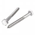 Uxcell Hex Lag Screws M10 X 100mm 304 Stainless Steel Half Thread Self-tapping Bolts For Wood Screw 5pcs