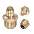 Uxcell Brass Straight Grease Fitting M10 X 1mm Thread Hydraulic Accessories 5pcs