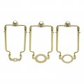 Tsnamay 2sets Adjustable Lamp Harp Kit 7 8 9 10 Inch Shade Holder Bracketshade For 3 8ip E26 E27 E14 Threads Lamp Square Light 