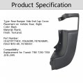 Waltyotur Right Passenger Rear Bumper Side End Cap Cover Fo1105137 Replacement For Ford Transit T150 T250 T350 2015-2019