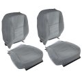 Gray Seat Covers Cloth Driver And Passenger Replacement For 1500 2500 3500 2013-2018 