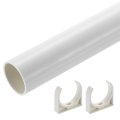 2pcs Pvc Rigid Tube 300mm Length Round Pipe Tubing 45 2mm Id 50mm Od Plastic Tubes With Clamp For Aquarium Water Cooling System 