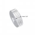 Uxcell Flat Knurled Nut M5 X 16mm 5mm Thumb Nuts Lock Adjusting Aluminum Alloy Silver 5pcs