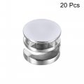 Uxcell Furniture Connector Cam Lock Fittings 15mm X 12mm With White Cover For Panel Connecting 20pcs