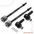 A-premium Set Of 4 Front Inner Outer Tie Rod End Kit Compatible With Chevrolet Sprint 1989-1991 Geo Metro 1989-1997 Pontiac