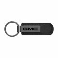 Gmc Black Chrome Metal Plate Pu Leather Key Chain Keychain Official Licensed