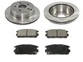 Rear Semi Metallic Brake Pads And Rotor Kit For 2010-2017 Chevy Equinox 