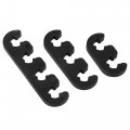 X Autohaux 12pcs 7mm 8mm 5mm 8 Car Engine Spark Plug Separators Ignition Wire Holder Black