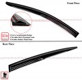 Premium 3d Wavy Sport Black Window Visor Rain Guard Deflector Compatible For 2013-2022 Acura Ilx