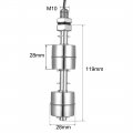 Uxcell Stainless Steel Float Switch For Water Pump Tank Swim Pool Garden Pond Liquid Level Sensor M10
