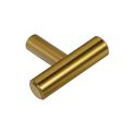 3489-45mm Ckp Brand T Knob Amber Gold 