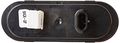 Grote 54702 Stop Tail Turn Light 6 In Oval Led With Integrated Back-up Hard Shell Red Clear Lens Bl 
