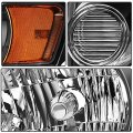 Aintier Headlight Assembly Set Replacemen For 2008 2009 2010 2011 2012 Ford Escape Driver Passenger Side