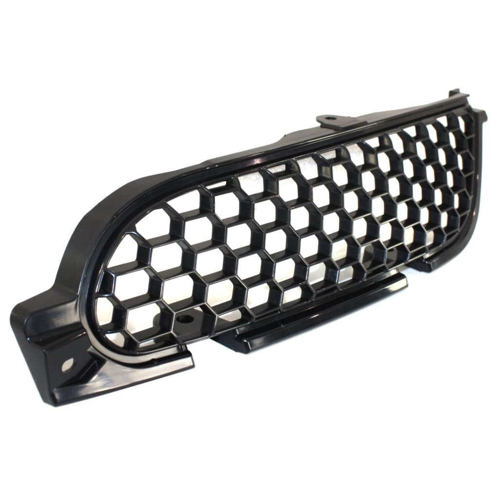 Grille Assembly Pair For Mitsubishi Eclipse 2006 2007 2008 Driver And Passenger Side Painted Black Shell Insert Plastic