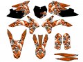2016 250 Only Early Model Sx Jester Orange Senge Graphics Complete Kit For Ktm