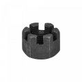 Uxcell M20x2mm Hexagon Slotted Nut Grade 4 8 Carbon Steel Hex Castle Nuts Black 5pcs