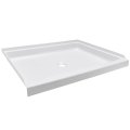 Recpro 24 X 32 Rv Shower Pan Center Drain Slip Resistant Textured Floor Durable Plastic Base Polar White Camper 