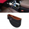Yoasiux Sports Fashion Embroidery Storage Box Seat Gap Filler Console Organizer Car Pocket Catcher Crevice Black A 