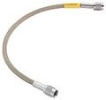 Clear Coated Universal Braided Brake Lines 80338 Stainless Steel With Chrome Ends Silver 38 In 