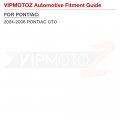Vipmotoz Full Led Strip Front Side Marker Lights Fender Parking Lamps Compatible With 2004-2006 Pontiac Gto Chrome Housing