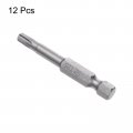 Uxcell 12pcs T25 Torx Head Screwdriver Bit S2 Steel Magnetic Screw Drive Drill 2 Long 1 4 Inch Hex Shank