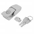 Uxcell Cabinets Boxes Cases Security Toggle Hasp Latch Lock Silver Tone W 2 Keys