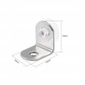 Uxcell Shelf Support Pegs Glass Bracket Stainless Stell Nail Panel Pallet Holder 12mmx12mmx15mm 10pcs