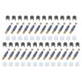 25set Furniture Connectors Kit 10x11 5mm Cam Lock Fitting With M6x40mm Dowel Fasteners 3-in-1 Fixing Screws Set For Splicing 