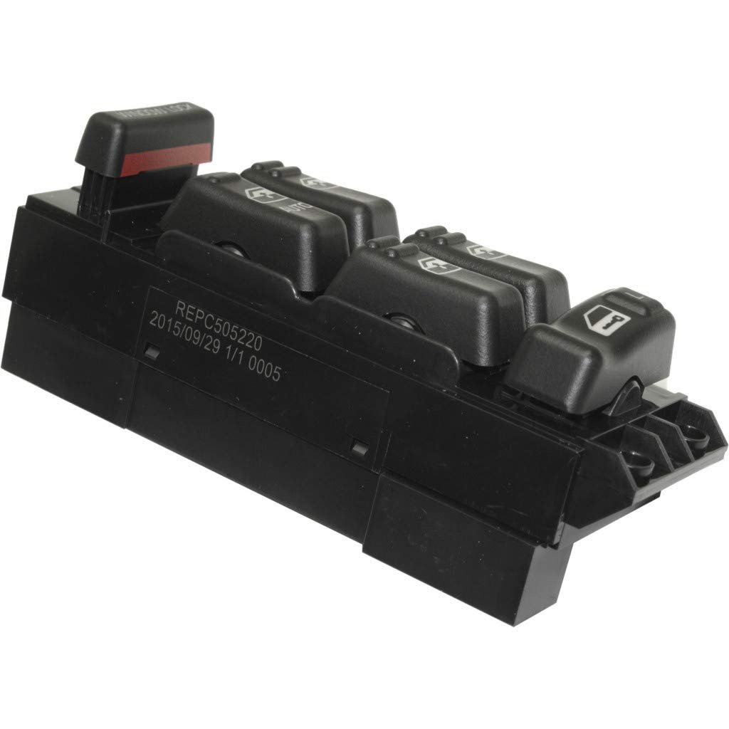 Power Window Switch For Chevy Silverado 1500 2500 Hd 2001 2002 Front Driver Side Black 20 Male Terminals Female Connector