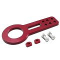 2 45 Inches Anodized Brushed Billet Style Aluminum Front Racing Tow Hook Red