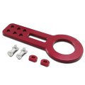 2 45 Inches Anodized Brushed Billet Style Aluminum Front Racing Tow Hook Red