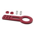 2 45 Inches Anodized Brushed Billet Style Aluminum Front Racing Tow Hook Red